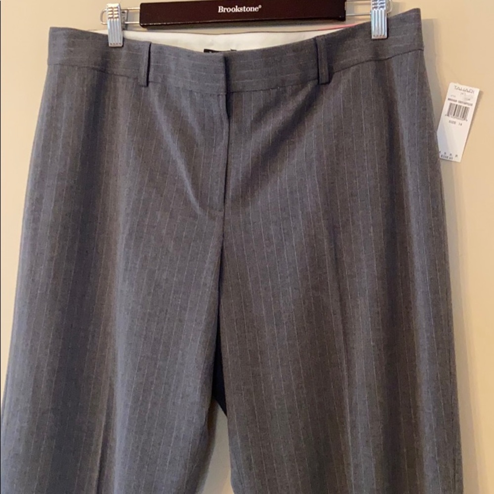 NWT Tahari grey suit pants size 14